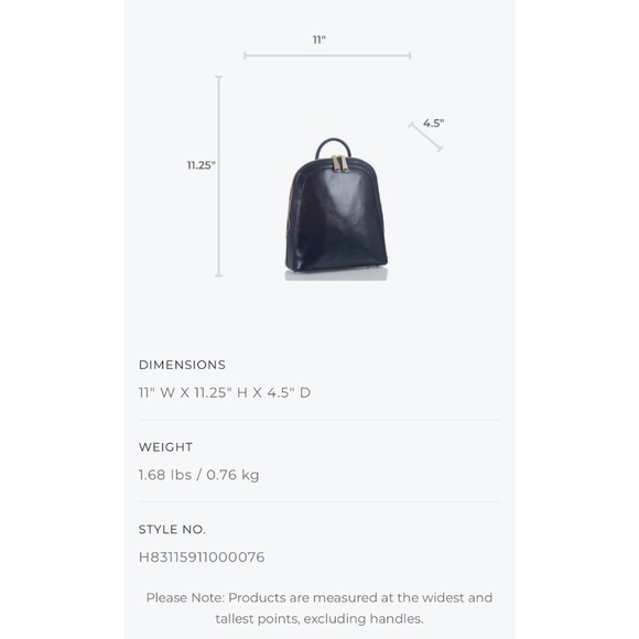 Brahmin - Rosemary Navy Topsail Backpack main image 7